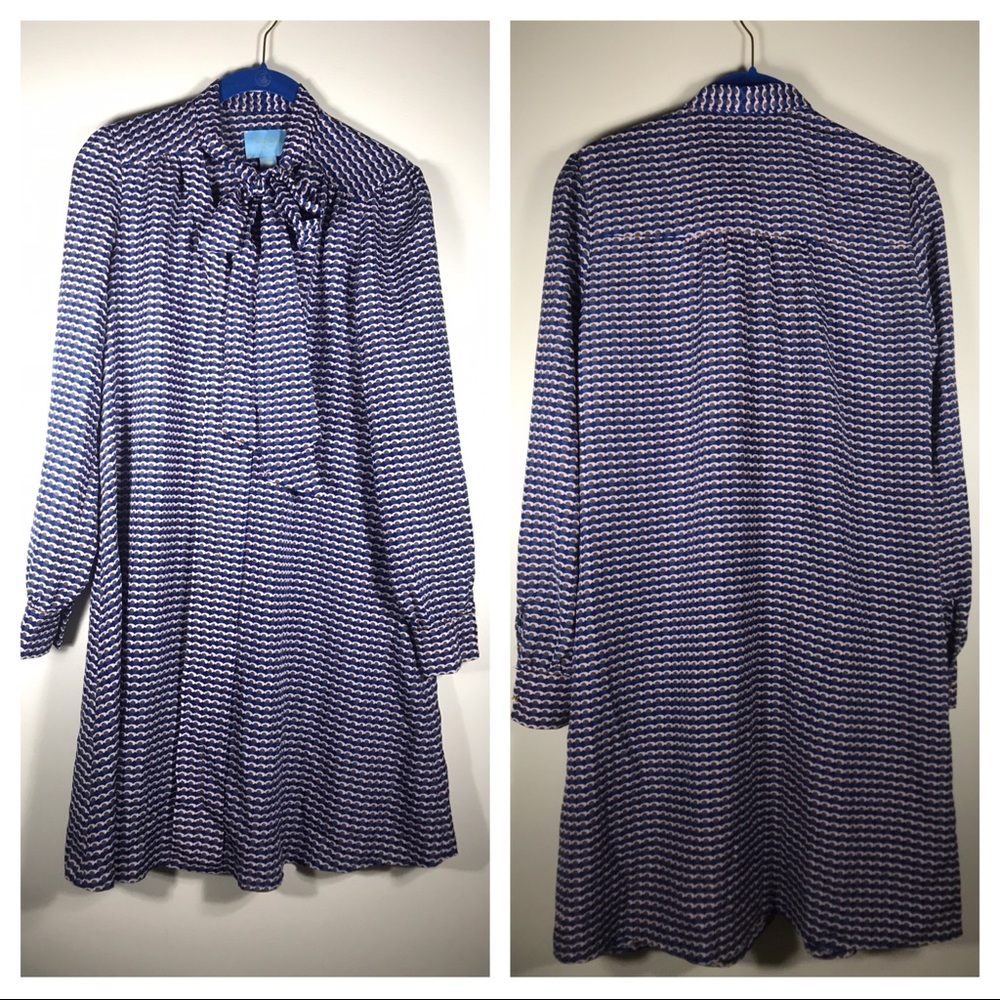 CeCe by Cynthia Steffe Aleah TieNeck Pleat Dress - Picture 4 of 4